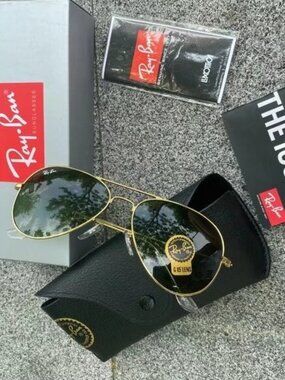 Ray-Ban 3025 Green Aviator Sunglasses 58mm